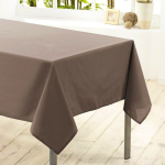 Nappe de table En Coton - Marron - Couleur Uni + Torchons