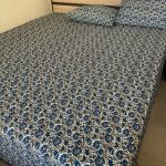 Drap Plat imprimé blue Flowers