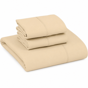 Drap plat beige foncé