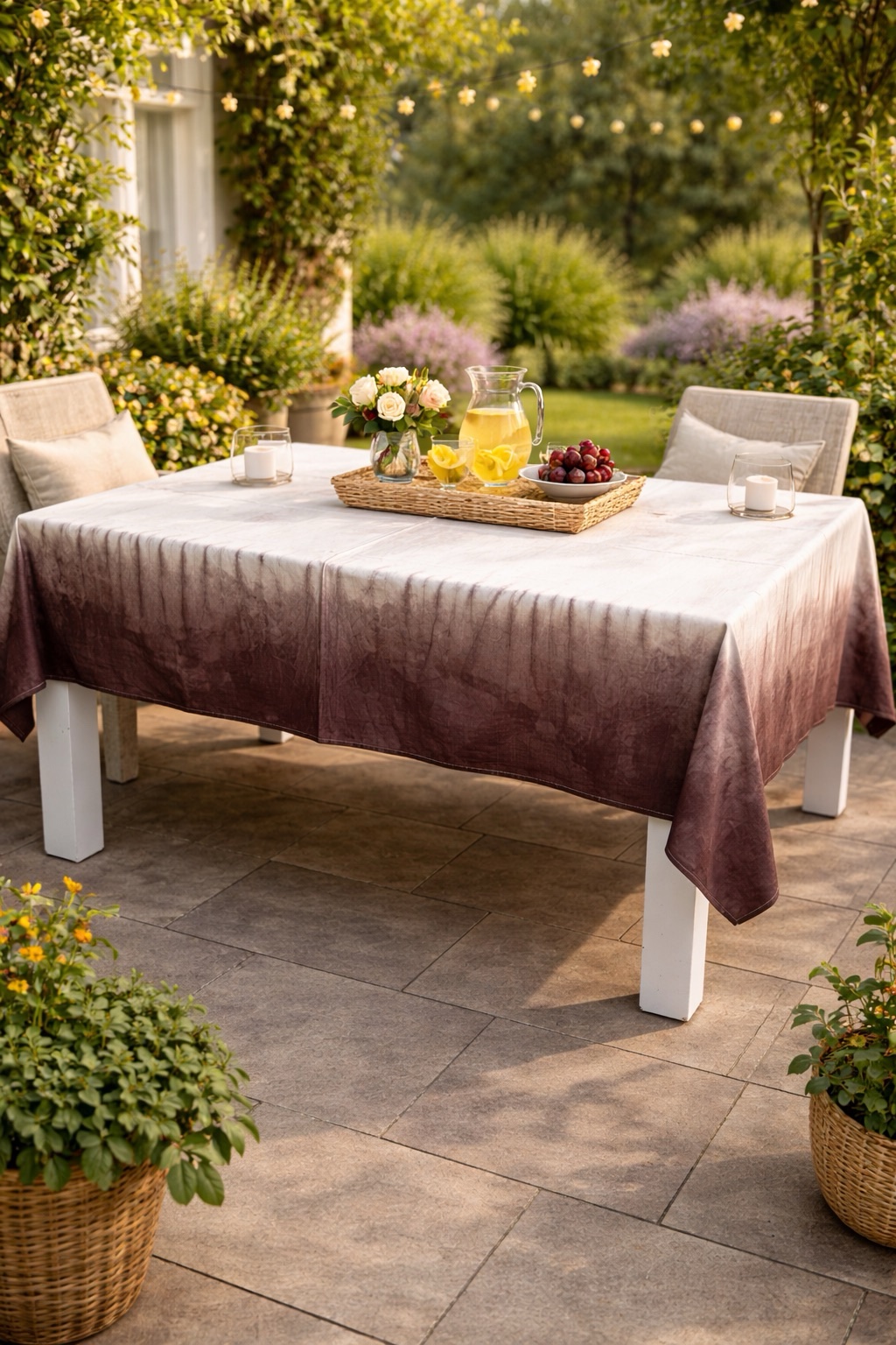 Nappe de table NUBIA Marron réf 027