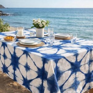 Nappe de Table Thioup diagonale bleu 2 réf 024