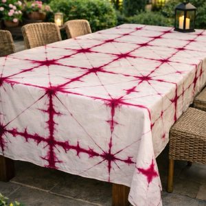 Nappe de table Thioup Diagonale rose réf 021