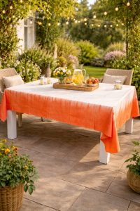Nappe de table Thioup Nubia Orange ref 028
