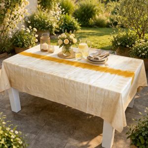 Nappe de table Thioup Nubia jaune réf 029