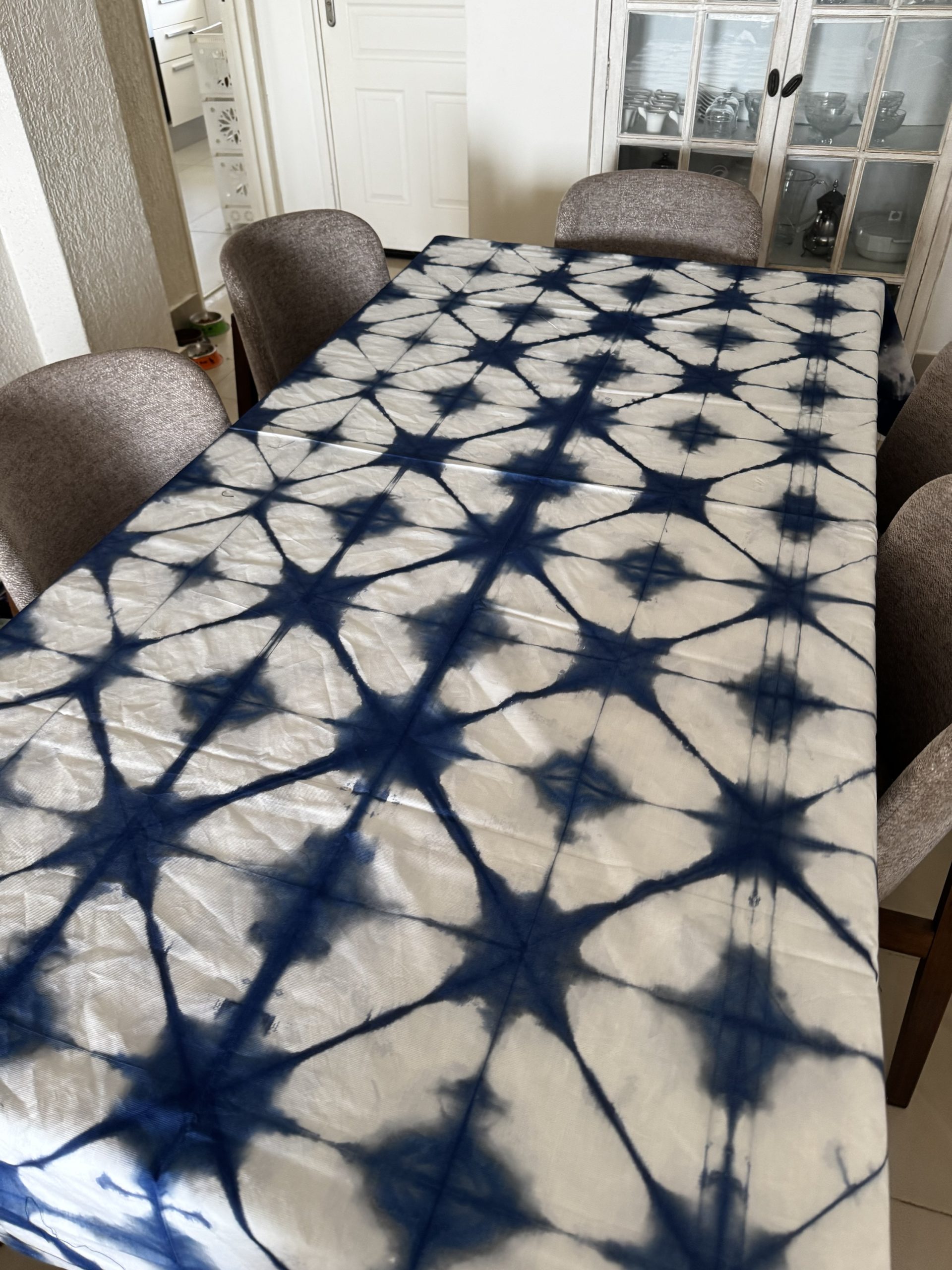 Nappe de Table Thioup diagonale bleu 2 réf 024 – Image 2