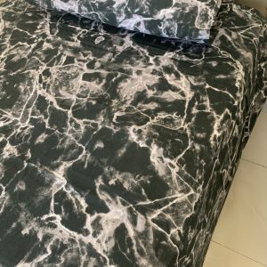 Drap plat marbré noir