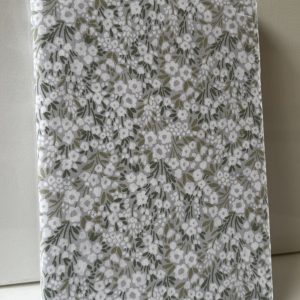 Drap plat imprimés  fleurs vertes