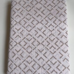 Drap plat graphique beige