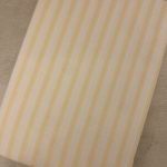 Drap plat imprimé rayé jaune