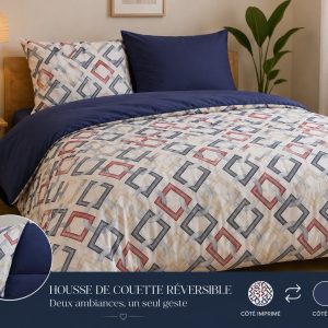 Housse de couette réversible