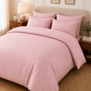 Housse de couette vieux rose