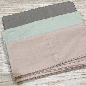 Taie traversin Trio vert rose gris 90cm x 35