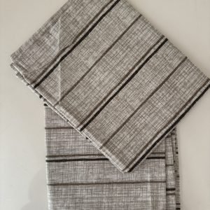 Taies d’oreillers rayures marron 70 x 50 cm